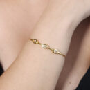 Bracelete ponto de luz ovais