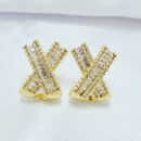 Brinco  formato `X` com base baguete