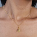 Gargantilha veneziana com pingente N S Aparecida