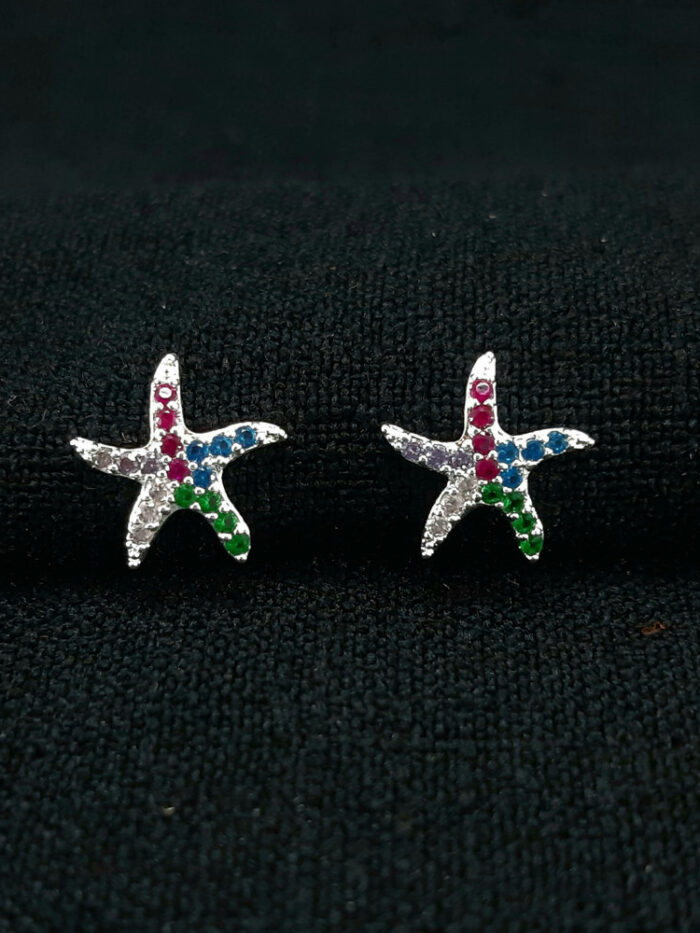 Brinco estrela-do-mar crevejada colorida