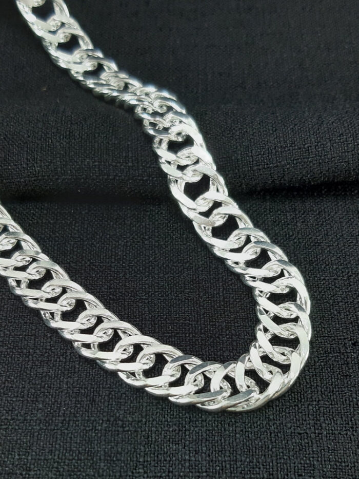 Corrente masculina elos duplo grumet