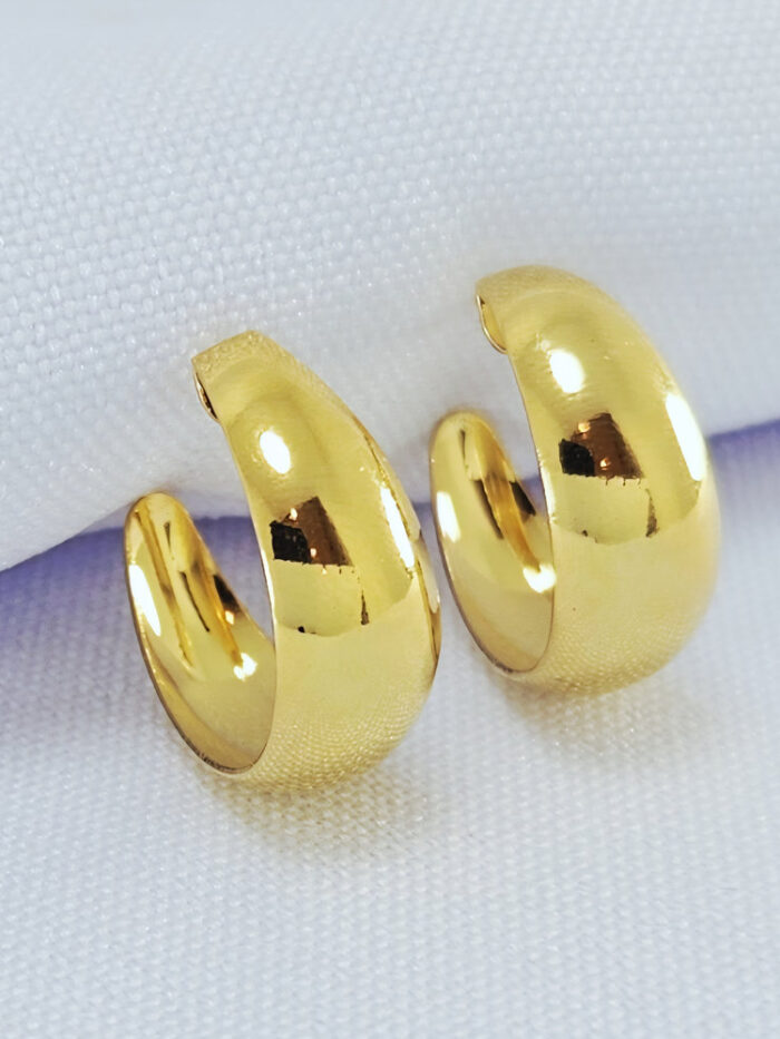 Brinco argolinha boleada aberta