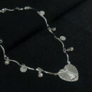 Gargantilha choker detalhada pingente coração N.S Senhora Aparecida