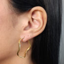 Argola ondulada fechada