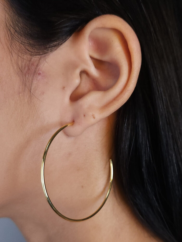 Argola aberta fio liso