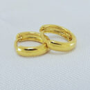 Brinco argola boleada liso