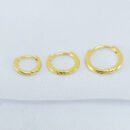 Brinco trio argola fio liso