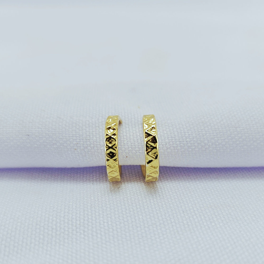 Argola fio detalhado aberta - Imagem 2