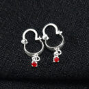 Argolinha fio boleado detalhe pêndulo pedra IVO PITA