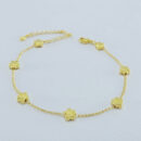 Pulseira flores boleadas lisas