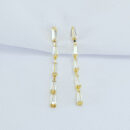 Brinco pedra baguete