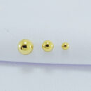 Brinco trio bolas lisas