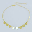 Tornozeleira corações chapeados