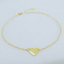 Tornozeleira com detalhe coração