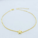 Tornozeleira veneziana com pingente estrela