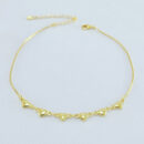 Tornozeleira veneziana detalhe corações