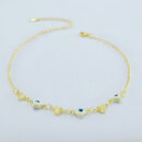 Tornozeleira coração olho grego