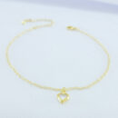 Tornozeleira com ponto de luz coração