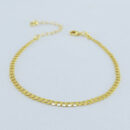 Pulseira piastrine detalhe coração vazado