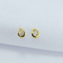 Brinco infantil modelo gota cristal