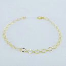 Pulseira elos vazados detalhados