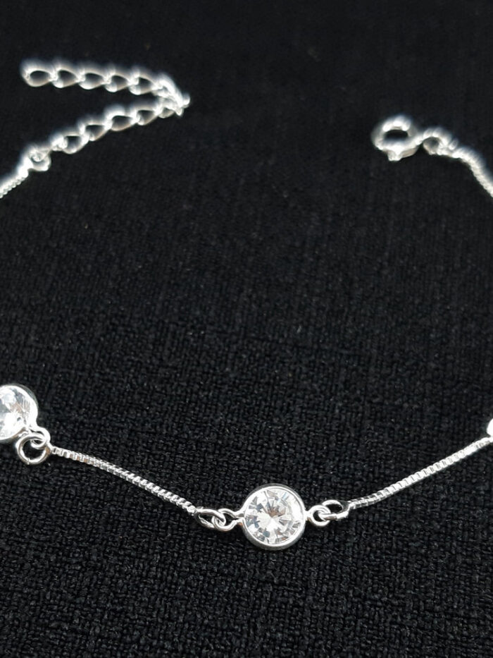 Pulseira veneziana com pedras cristais