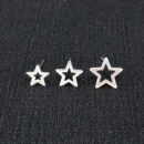 Trio de brincos Estrela vazada