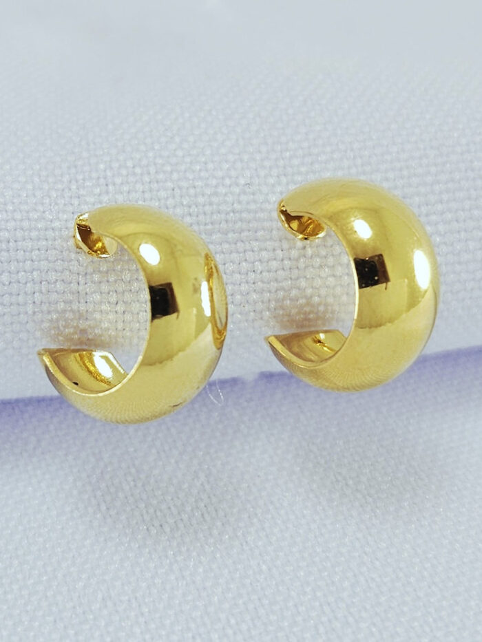 Brinco argolinha boleada liso