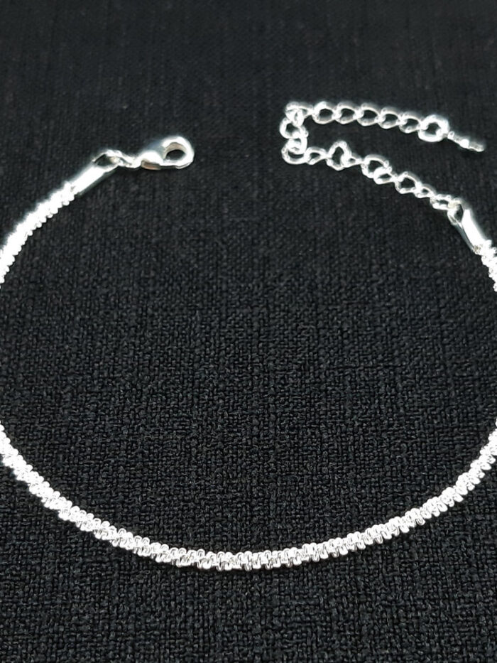 Pulseira elo texturizado