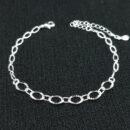 Pulseira elos ovais detalhado