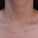 Gargantilha longuinho com ponto de luz