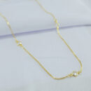 Gargantilha longuinho detalhe pontos de luz