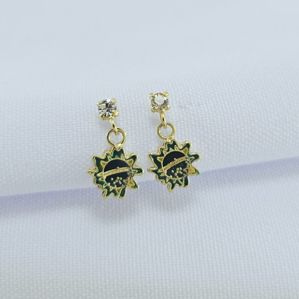 Brinco infantil ponto de luz e bandeira do Brasil