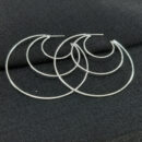 Argola meia lua três fios