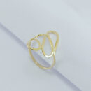 Anel fios lisos vazados