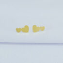 Brinco coração duplo liso