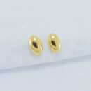 Brinco boleado oval liso