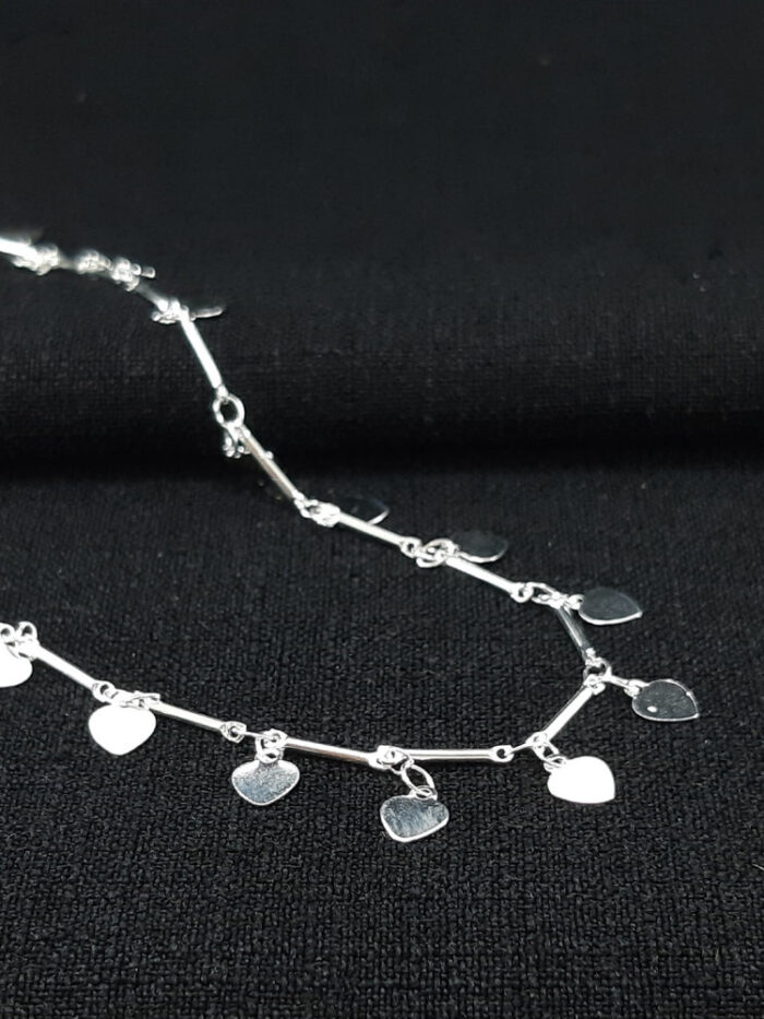 Gargantilha choker corações lisos