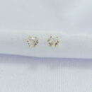 Brinco ponto de luz coração cristal