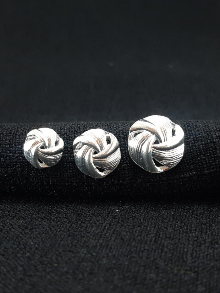 Trio de brincos estilo nó