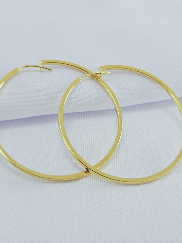 Argola fechada fio quadrado