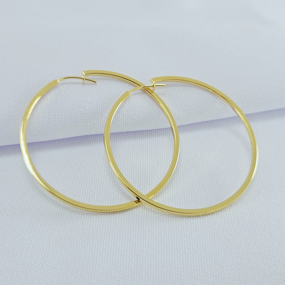 Argola fechada fio quadrado