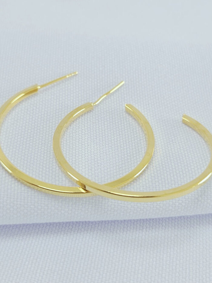 Brinco argola fio liso