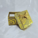 Caixinha para anel cintilante detalhe coração