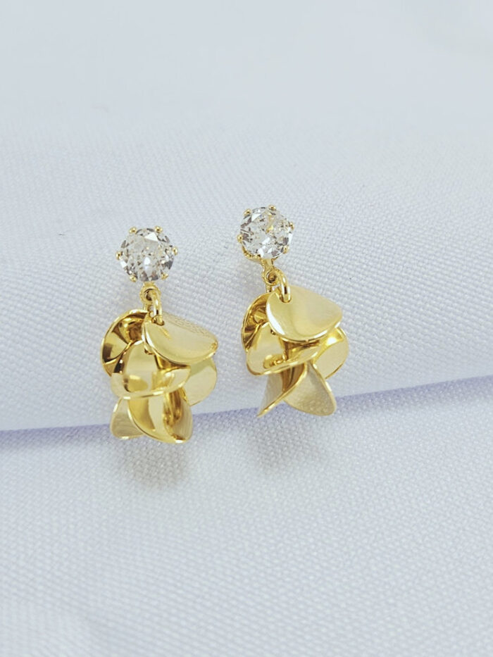 Brinco ponto de luz elos lisos