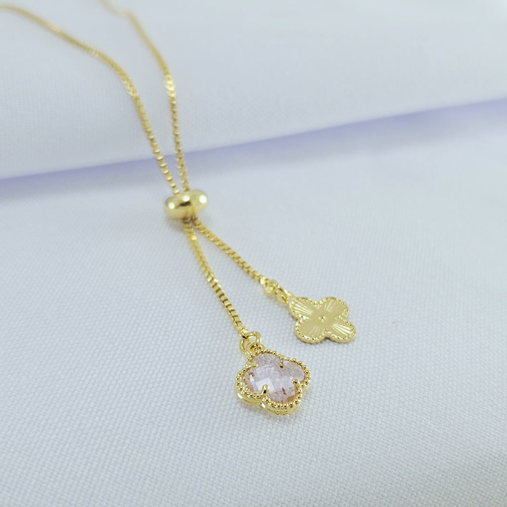 Gargantilha gravatinha com trevo - Imagem 4