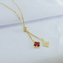 Gargantilha gravatinha com trevo