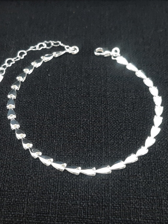 Pulseira elos estilo coração