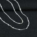 Gargantilha dupla coração chapeado