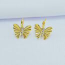 Brinco gancho borboleta martelada